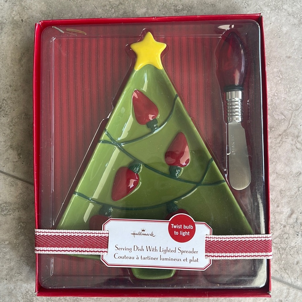 Hallmark Serving Dish with Lighted Spreader